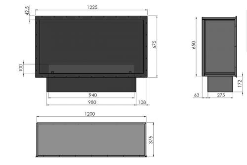 Preview: Automatik Bioethanol-Einbaukamin Inside 1200 Etronic von Infire