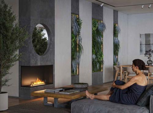 Preview: Automatik Bioethanol-Einbaukamin L1000 Basic Etronic von Infire