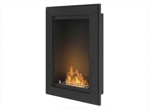 Preview: Bioethanol-Einbau-Wandkamin Frame 550 von Simplefire mattschwarz