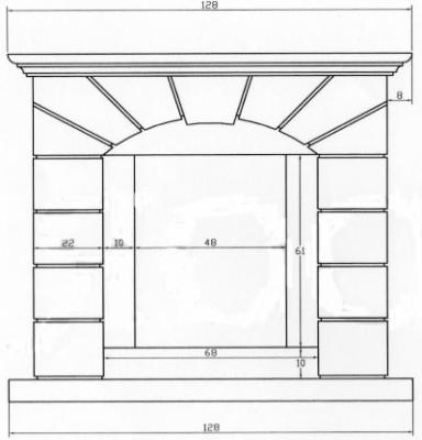 Preview: fireplace surround Campoy