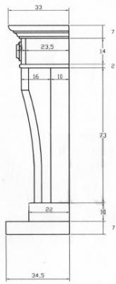 Preview: fireplace surround The Carmona