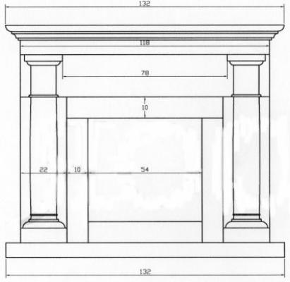 Preview: fireplace surround The Garcia