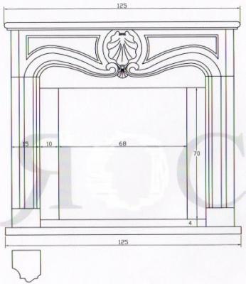 Preview: fireplace surround The Martinez