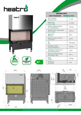 Preview: Kamineinsatz HEATRO 69LH
