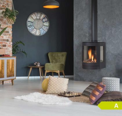 Wanders gas stove Balsa 75 Wall