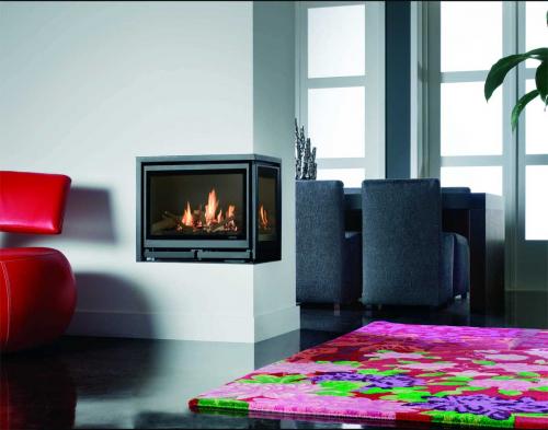 Preview: Wanders gas fireplace Square 60G Edge left