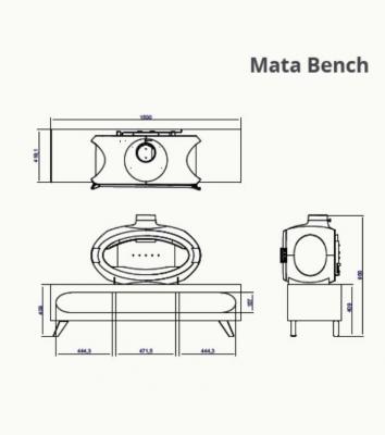 Preview: Wanders stove Mata Bench Front