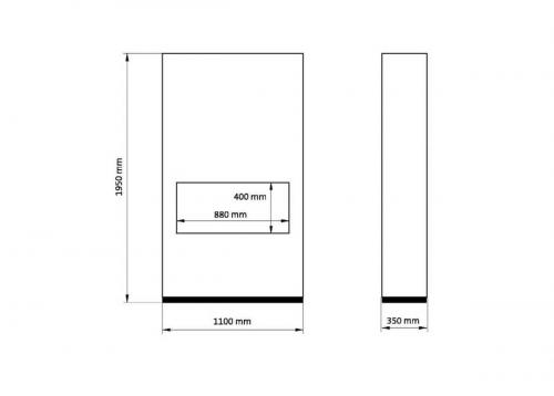 Electric fireplace Xaralyn Ambiance
