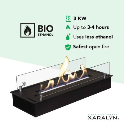 Xaralyn built-in ethanol burner L with lip