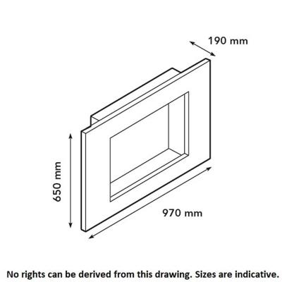 Bioethanol-Wandkamin Goya von Xaralyn