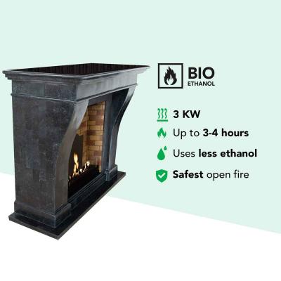 Xaralyn Bioethanolkamin Kreta Stein & Medaillon anthrazit