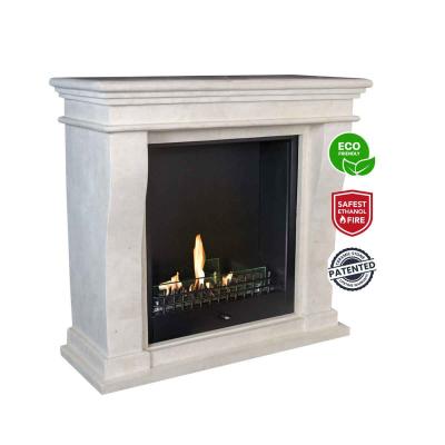 Preview: Xaralyn Bioethanolkamin Kreta Mini Classic Stein weiß