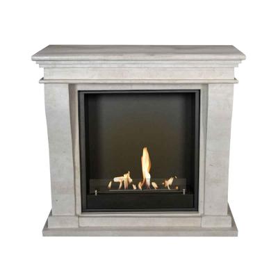 Ethanol fireplace Xaralyn Kreta Mini Stone white polished