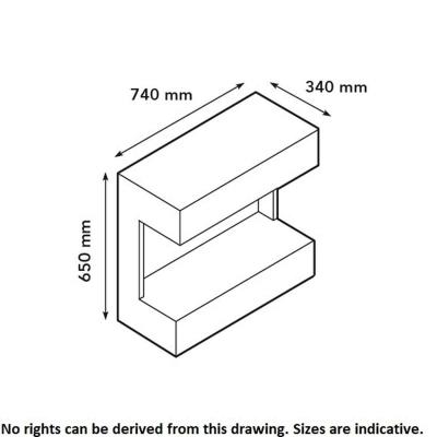 Bioethanol-Wandkamin Umbria von Xaralyn