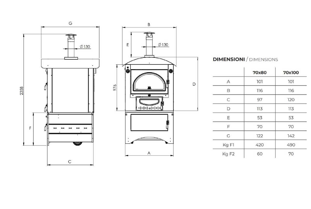 Clementi wood oven Super Master