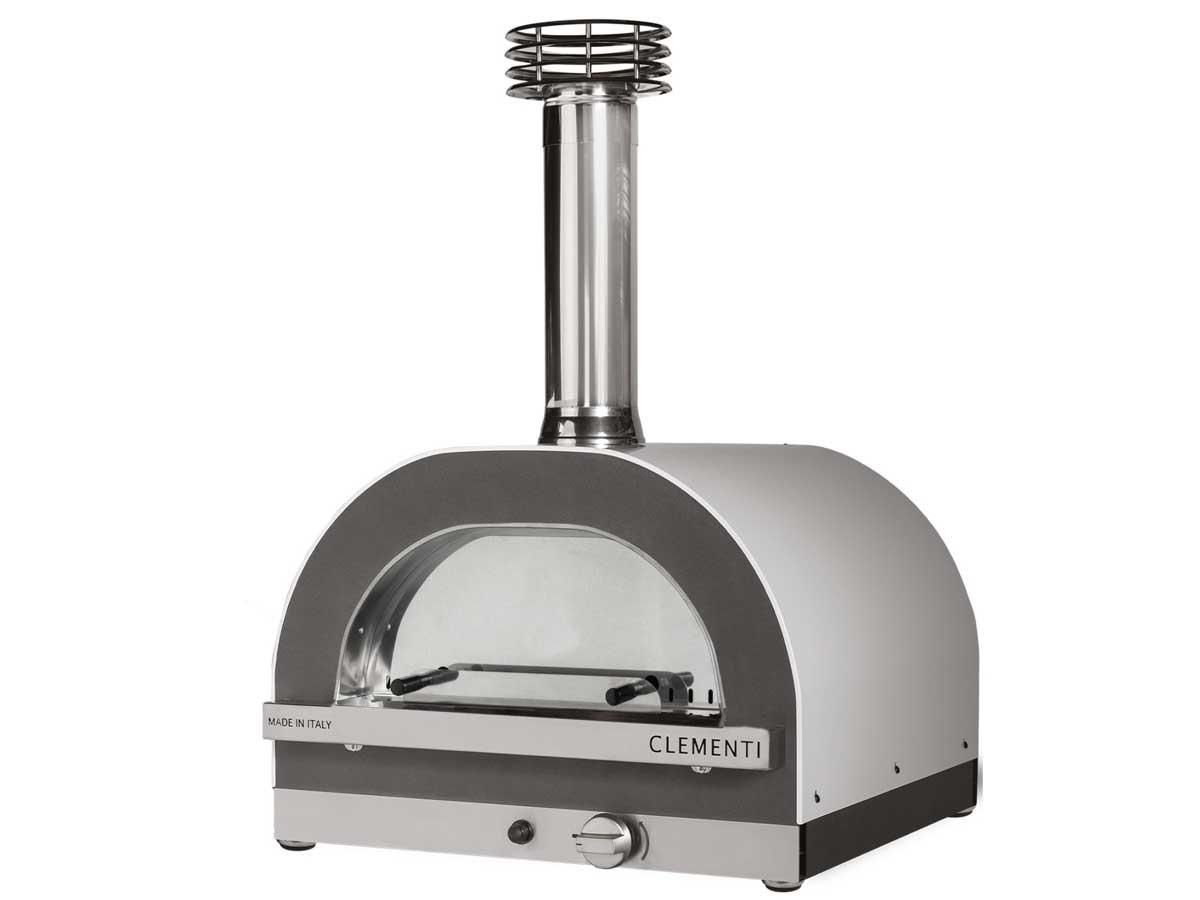 Clementi Gas-Pizzaofen Gold weiß