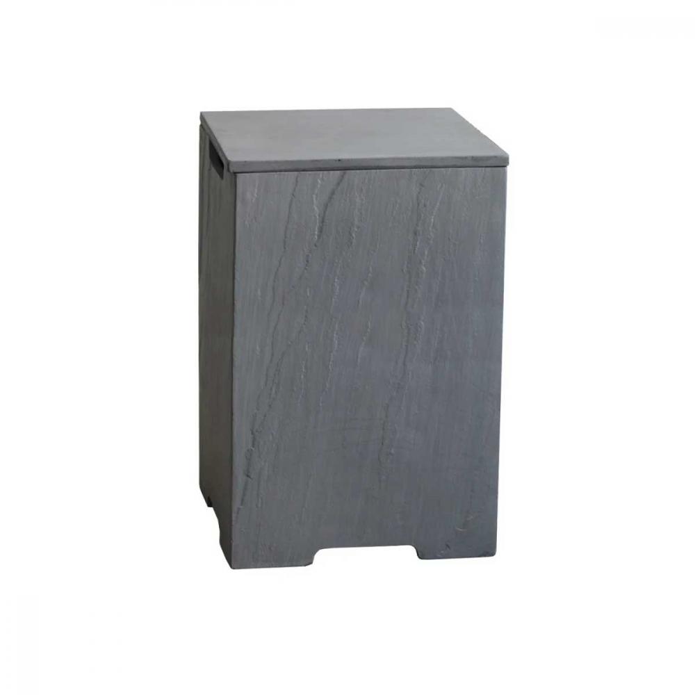 Gasflaschen-Abdeckung Sandstein-Optik grau für 11kg-Flaschen