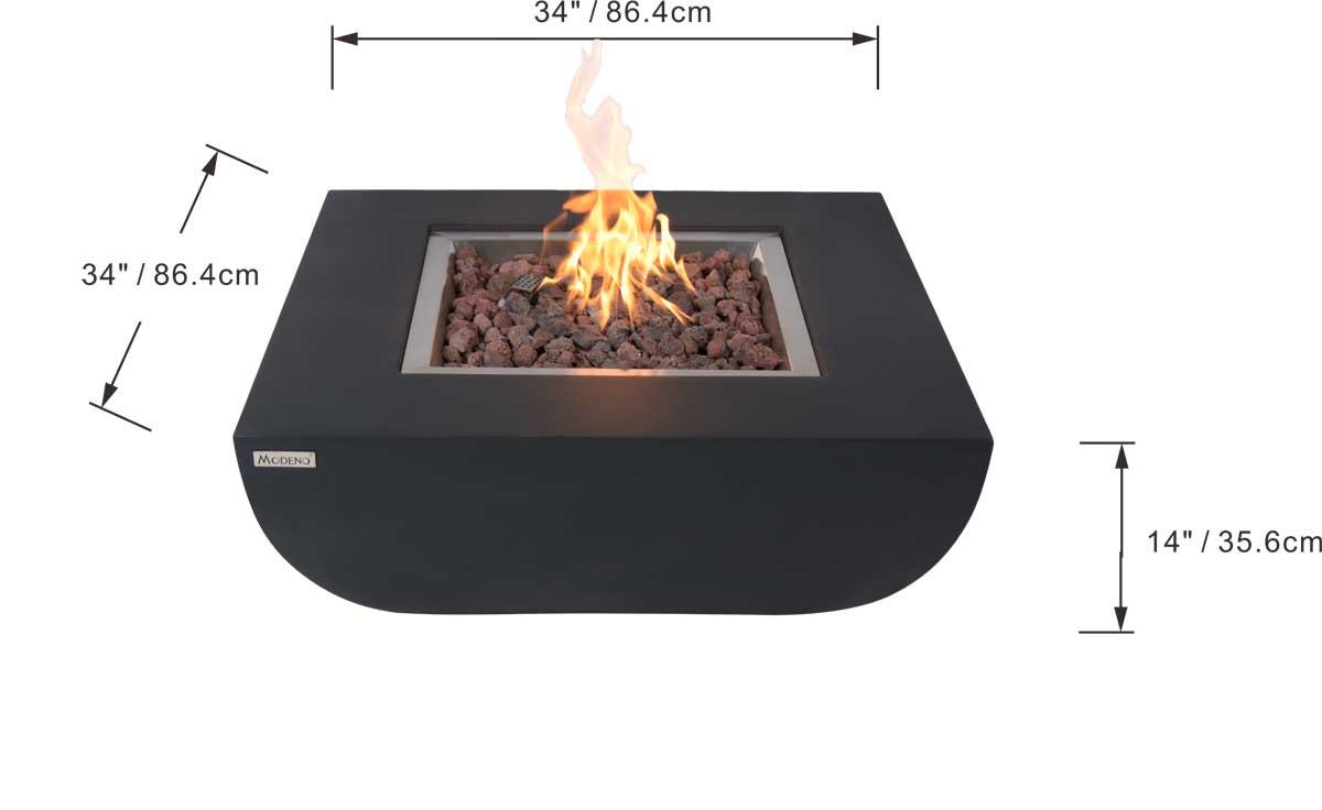 Modeno gas fire pit Itasy