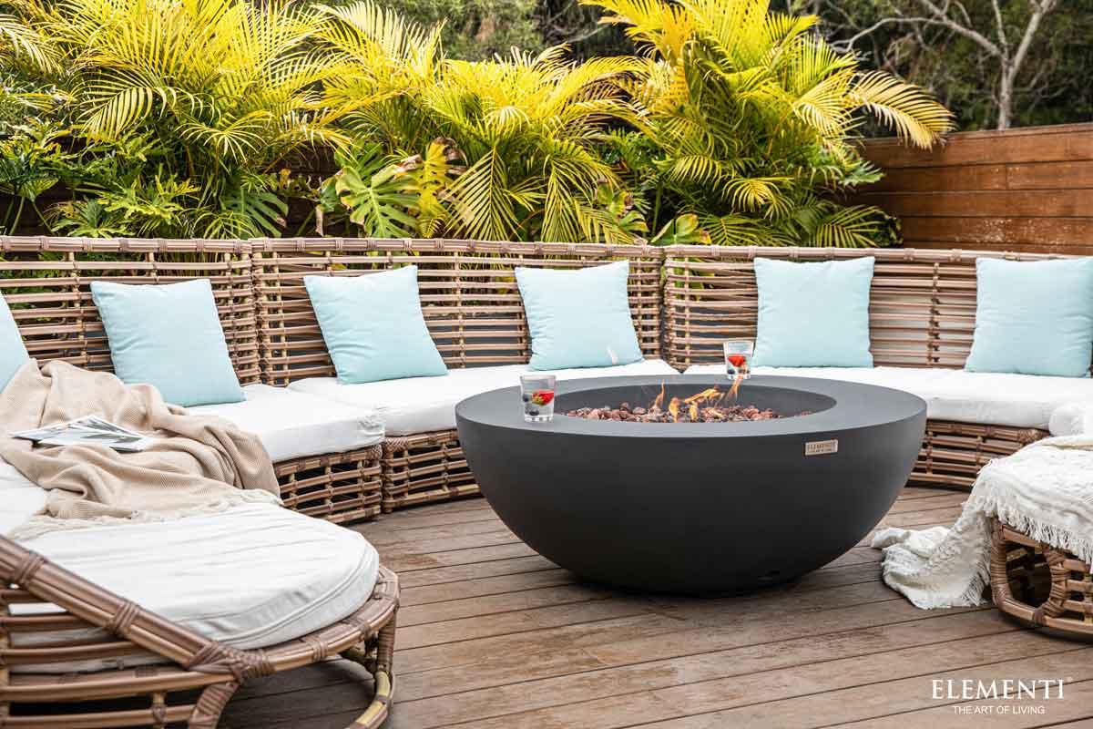 Elementi gas fire pit Lunar