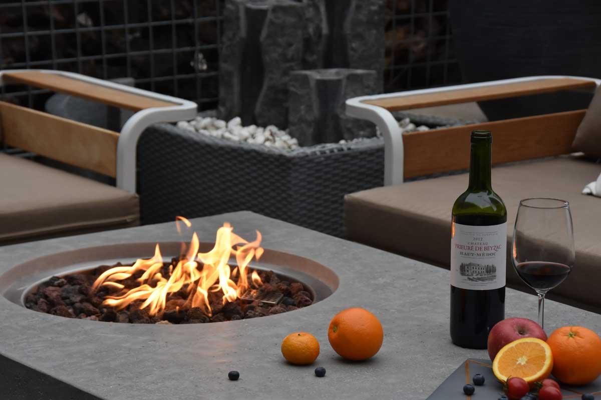 Elementi gas fire pit Ubinas