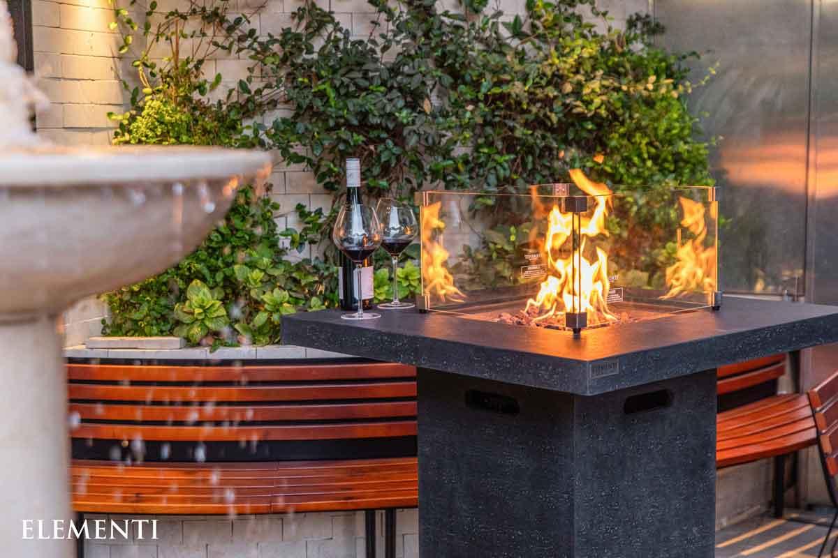 Elementi gas fire table Montreal