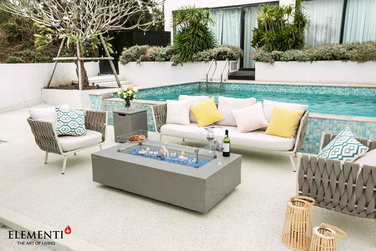 Elementi gas fire pit Colorado