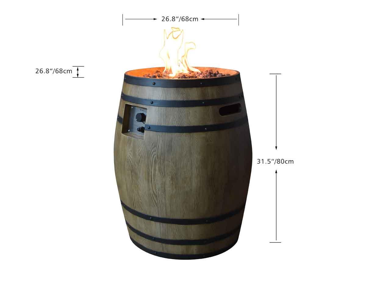 Elementi gas fire pit Porvoo