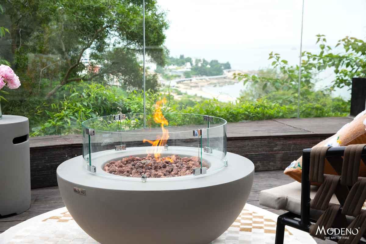 Elementi gas fire pit Lunar