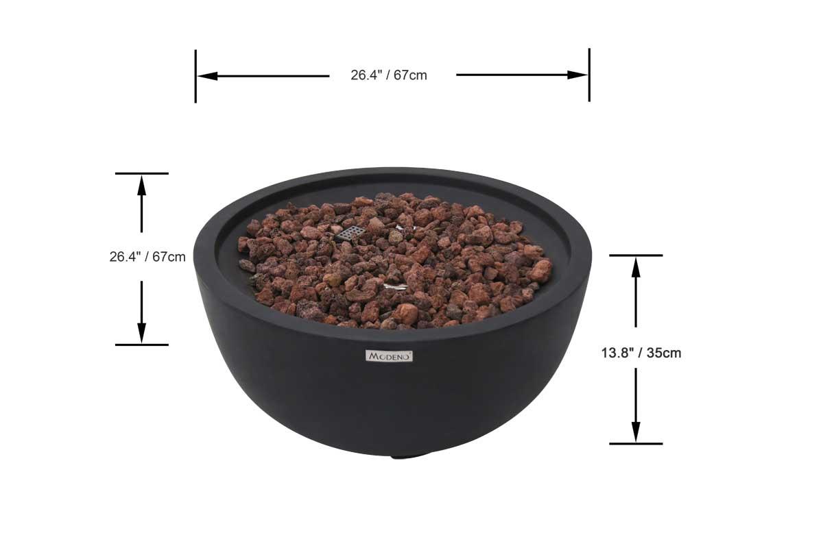 Modeno Gas-Feuerstelle Jefferson