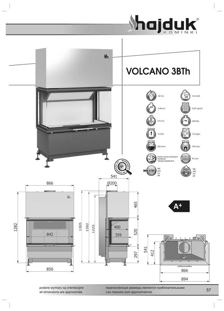 Kamineinsatz Hajduk Volcano 3BTh