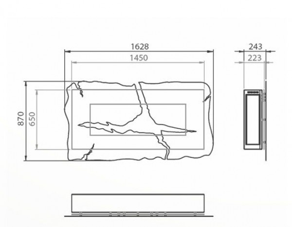 Glammfire Bioethanol-Wandkamin Apollo IV