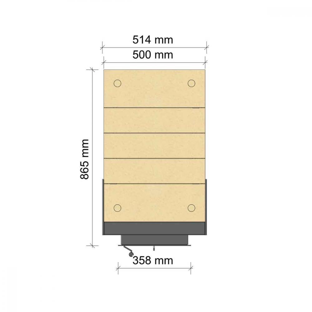 Brula Masonry Heater Typ D Plus deep