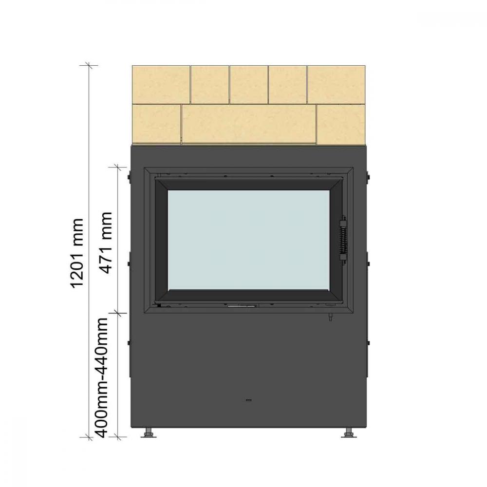 Brula Masonry Heater Typ D Plus Tunnel