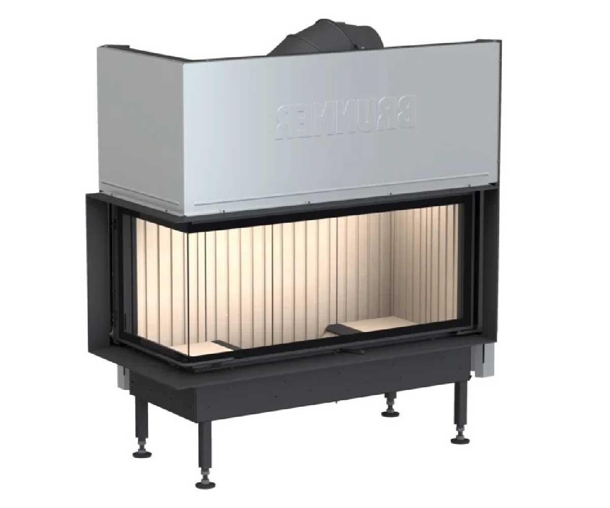 Brunner Kamineinsatz BKH 5.0 Eck 42-98-42 STL green