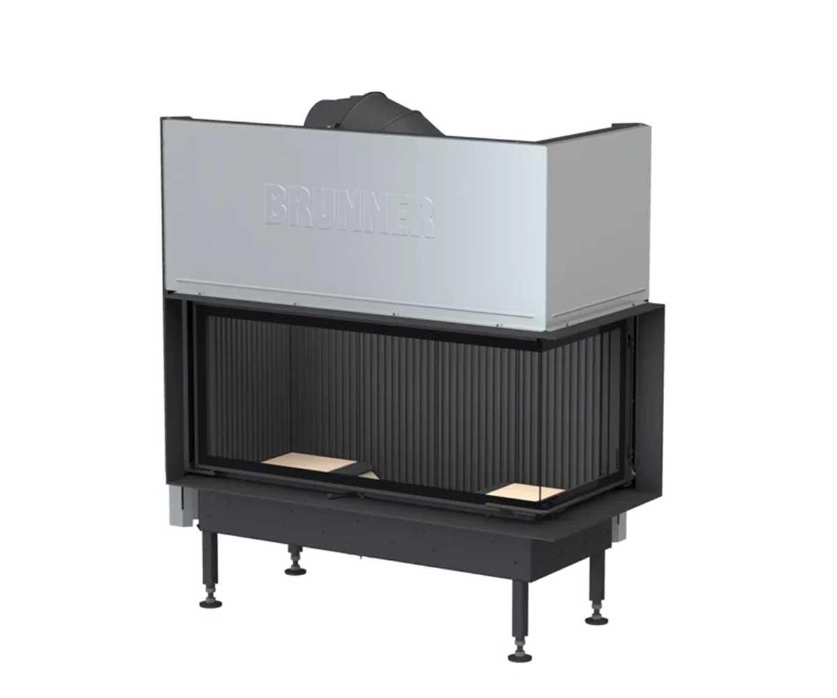 Brunner Kamineinsatz BKH 5.0 Eck 42-98-42 STR green guss