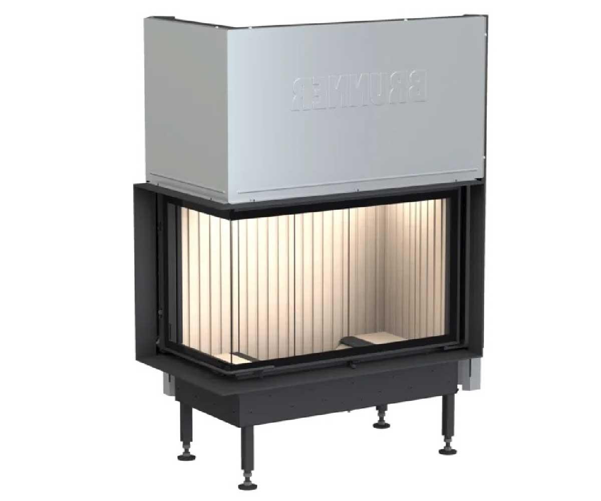 Brunner Kamineinsatz BKH 5.0 Eck 50-82-42 STL green