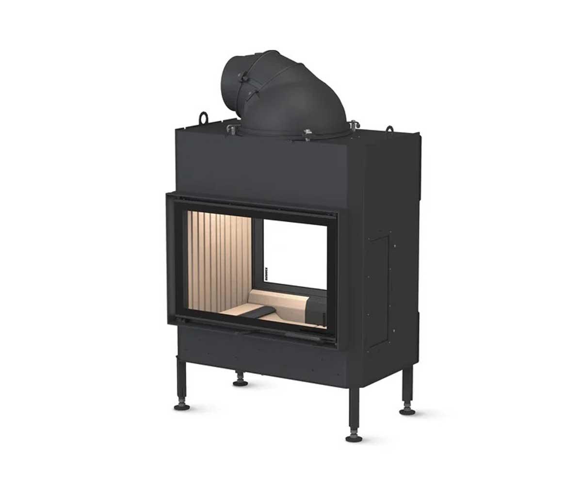 Brunner Kamineinsatz BKH 5.0 Tunnel 42-66 DT green