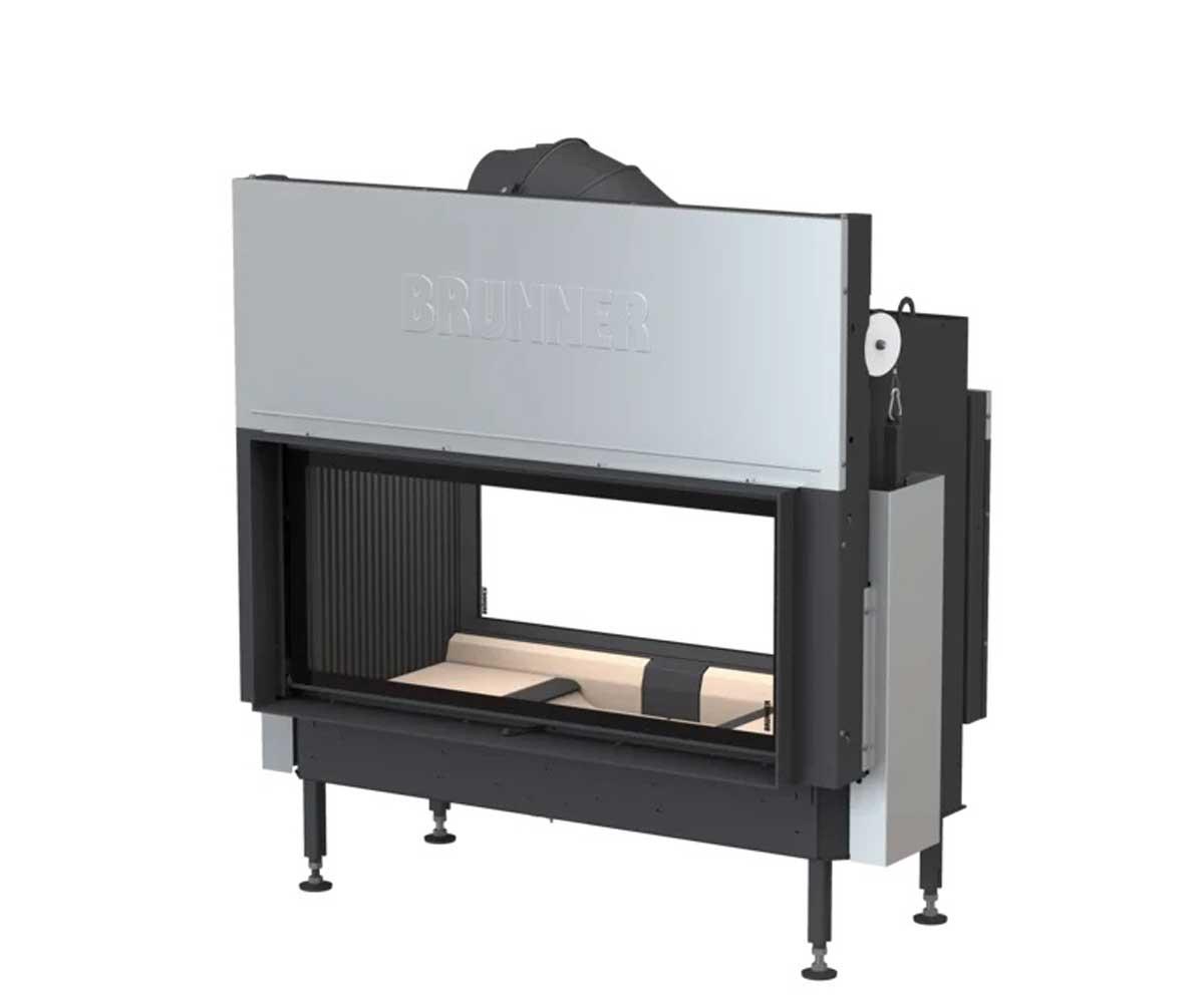Brunner fireplace BKH 5.0 Tunnel 42-98 ST green cast iron