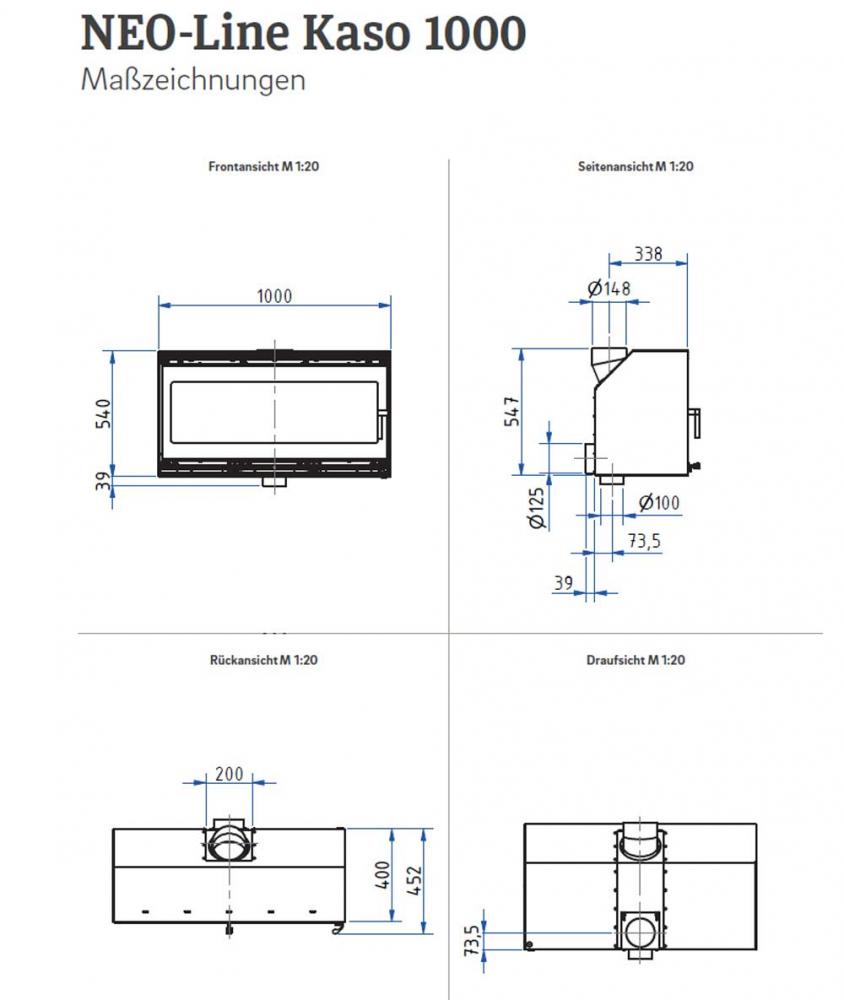 fireplace cassette Kaso 1000 from Camina-Schmid