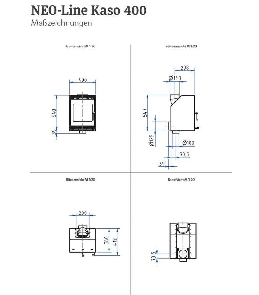 Kaminkassette Kaso 400 von Camina-Schmid