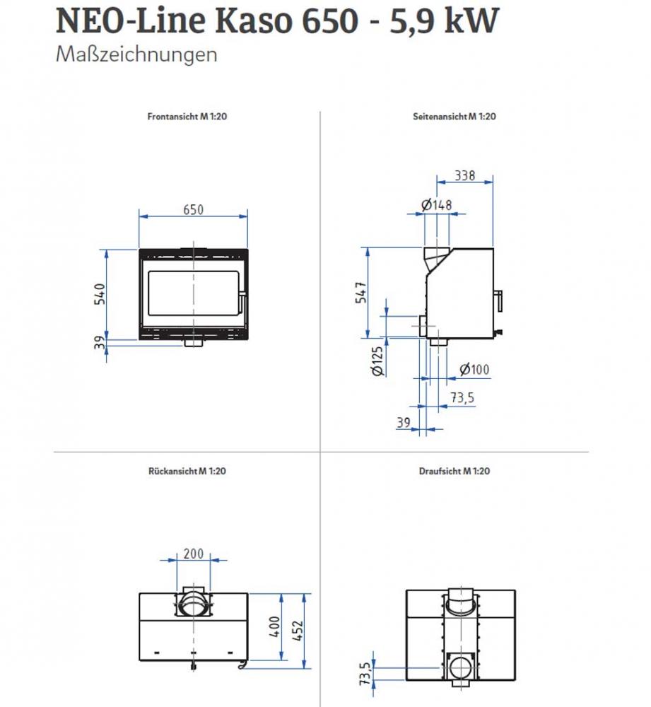 fireplace cassette Kaso 650 from Camina-Schmid
