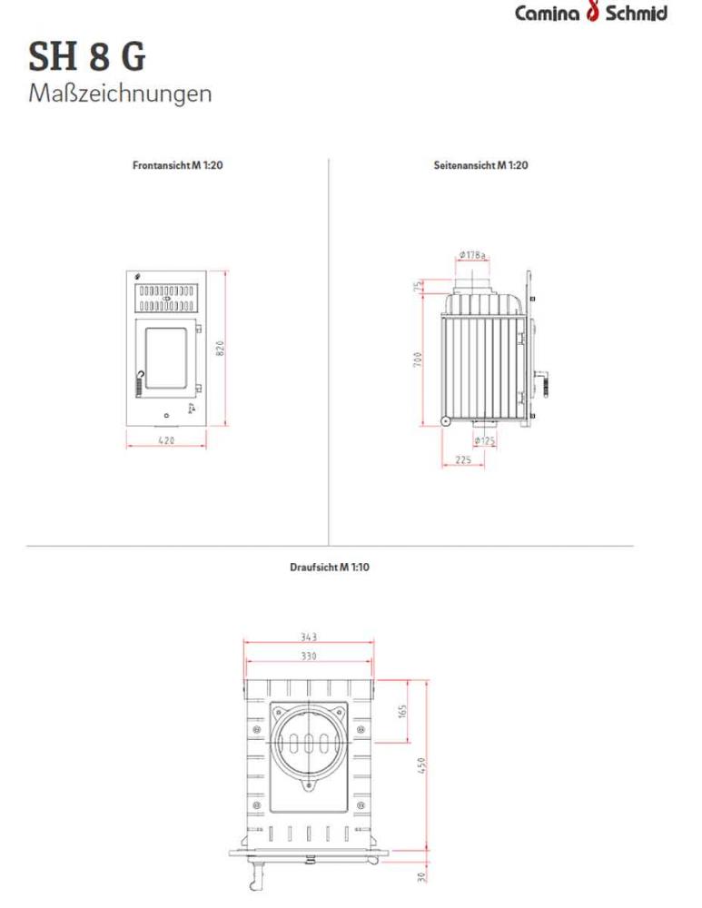 Heating insert Camina-Schmid SH 8 G