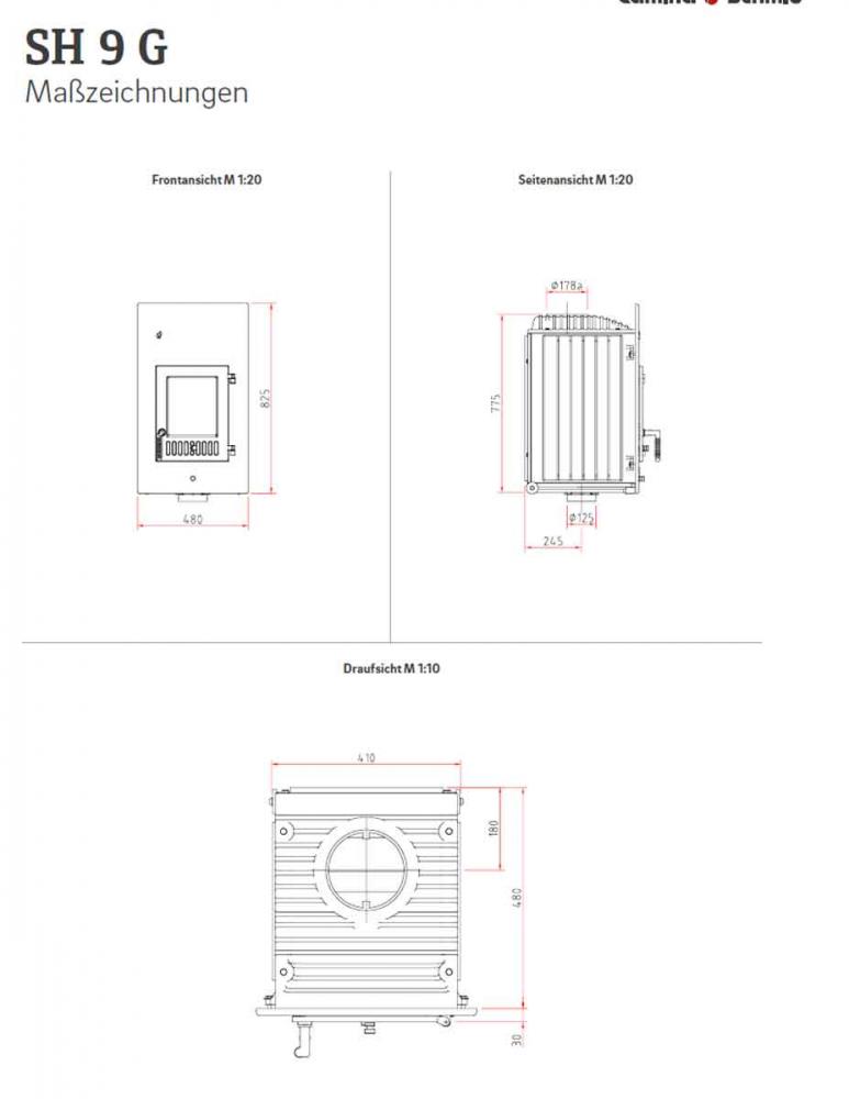 Heating insert Camina-Schmid SH 9 G