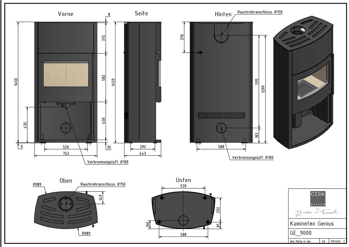 Kaminofen Genius von Cera Design