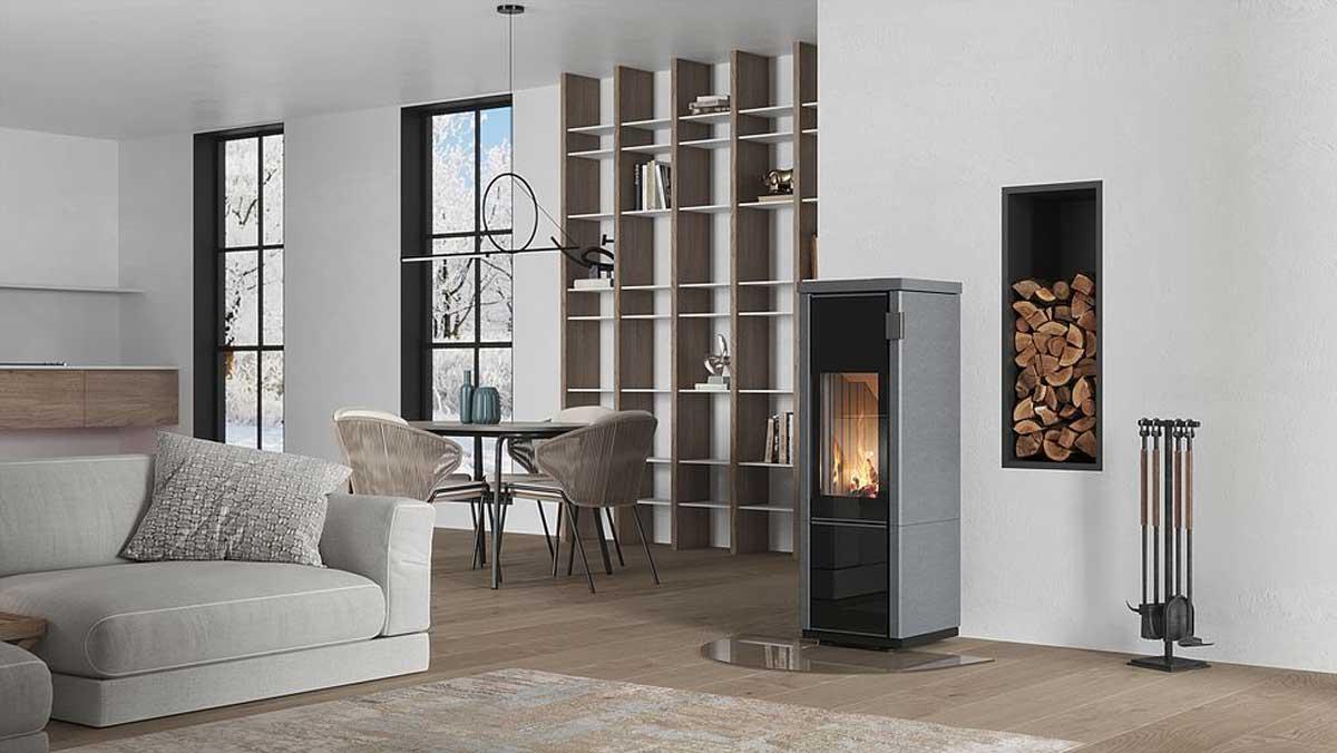 Kaminofen Conte Mini gerade von Cera Design