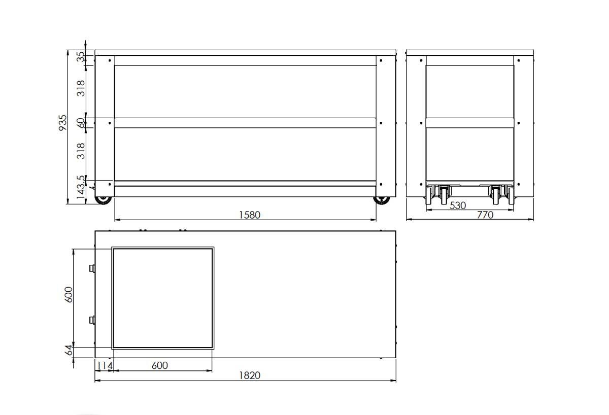 Clementi Multifunktionaler Grilltisch