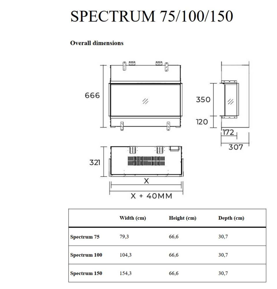 Elektrokamin Glammfire Spectrum 100