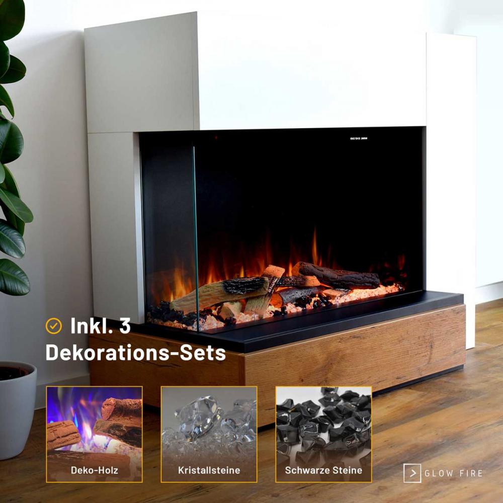 Electric fireplace Portia 2 sided