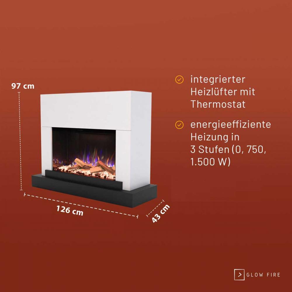 Electric fireplace PR4 3D