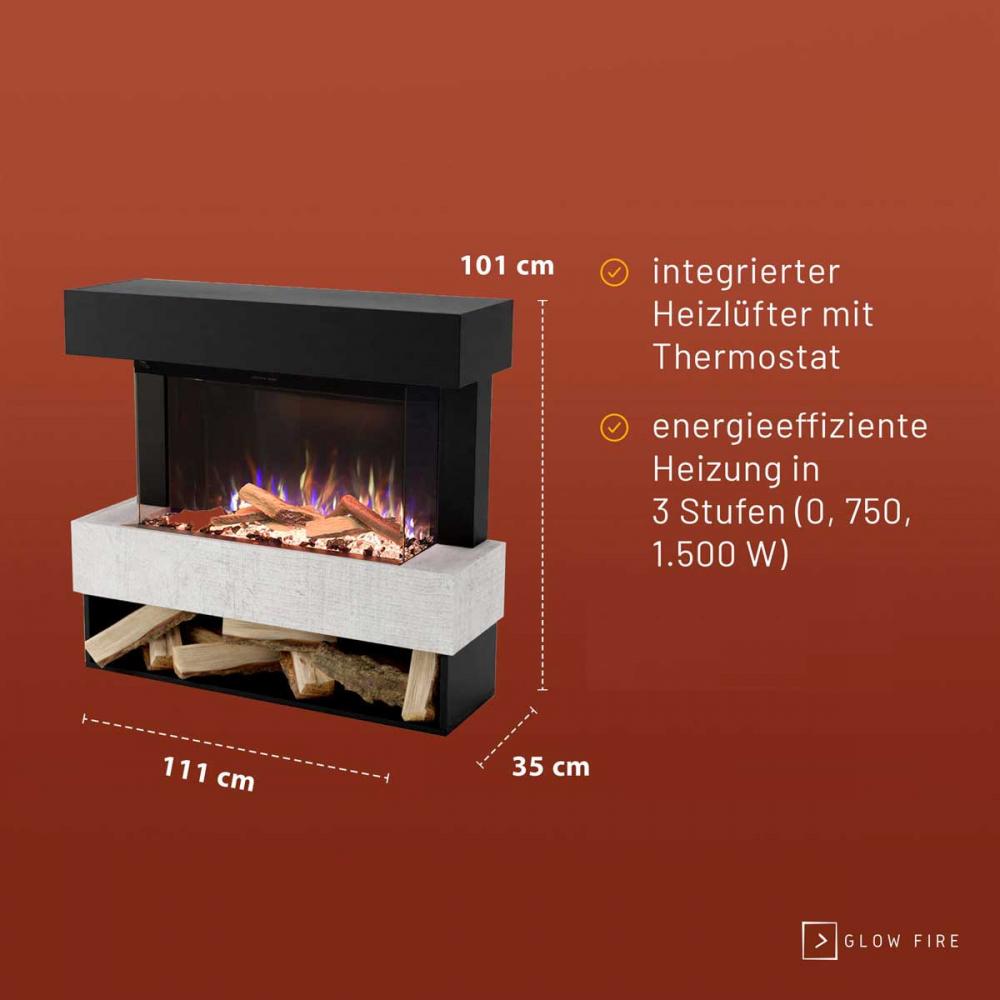 Glow Fire Elektrokamin PR5 3D